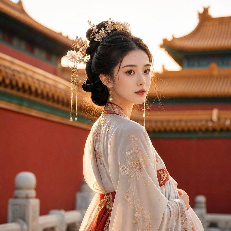 Hanfu photoshoot in Beijing - traditional costumes and professional photographer